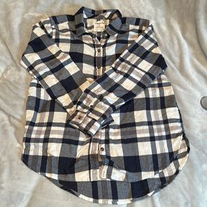 Boyfriend Fit Plaid Shirt